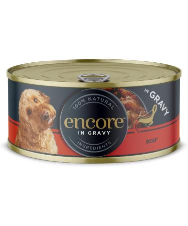 Encore 100% Natural Wet Dog Food - Beef Steak in Sauce (156g 12 Cans) | Premium Pet Nutrition for Dogs | International Shipping Available - Buy Online on GoSupps.com