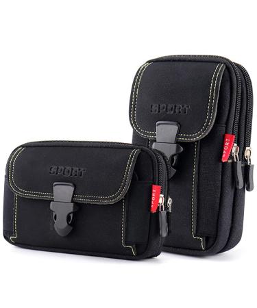 Mobile phone belt bag 2 pieces of smartphone bag belt bag men's belt bag multifunctional fell