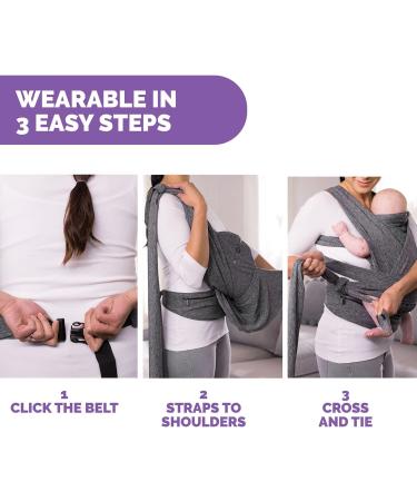 Chicco Boppy Comfyfit Baby Carrier Grey | One Size Fits All Front & Rear Facing | Birth to 15kg | Comfortable and Stylish - Buy Online on GoSupps.com