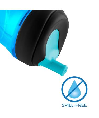 Chicco Sport Spout Trainer Sippy Cup | Spill-Free | 9 Months+ | Teal/Blue | 2 Count - Buy Online on GoSupps.com