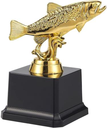 Juvale Small Fishing Trophy Award - Golden Fish Trophy for Ceremonies, Tournaments, and Competitions - Funny and Unique Gift for Kids and Adults (3x5 in) - Buy Online on GoSupps.com