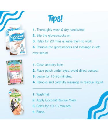 7th Heaven 'Soothing Spa Day' Beauty Kit - 4 Masks to Soften and Soothe Skin and Hair - Coconut Shea Butter and Rose - Buy Online on GoSupps.com