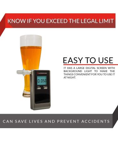 APC-80 Premium Breathalyzer Professional-Grade Alcohol Tester Superior Accuracy Alcohol Detector Reliable and Super Sensitive Fuel Cell Sensor - Portable AAA Battery Operated Breath Alcohol Tester - Buy Online on GoSupps.com