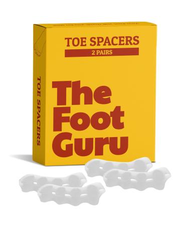 2x Pairs Orthopedic Toe Spacers - Toe Separators for Men & Women Bunion Corrector Hammer Toe Straightener Yoga Toe Spacers Toe Spreaders for Foot Pain Relief