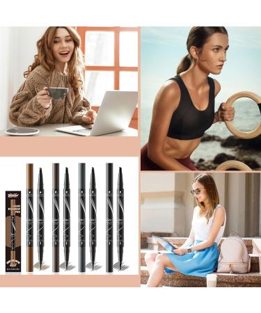 Microblading Double Ended Eyebrow Pencil with 4 Fork Tips for Daily Eyebrow Makeup - Buy Online on GoSupps.com