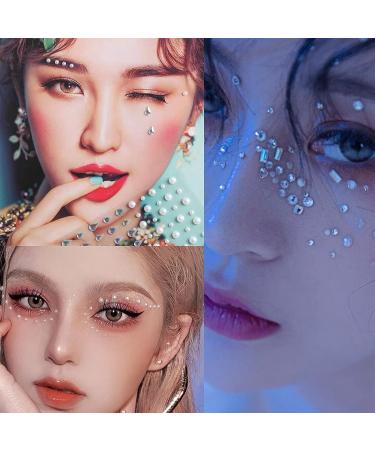 Plomfov Face Jewels for Women - Self-Adhesive Rhinestone Sticker Makeup Set A - Buy Online on GoSupps.com