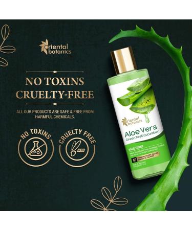Aloe Vera Green Tea & Cucumber Face Toner - Hydrating & Alcohol-Free - 150ml - Best International Shipping - Buy Online on GoSupps.com