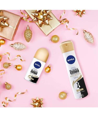 NIVEA Black & White Invisible Silky Smooth Spray 1 x 200 ml Antiperspirant Deodorant for Soft Skin Deodorant Spray to Protect Clothes Fresh 200 ml (Pack of 1) - Buy Online on GoSupps.com