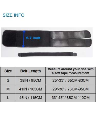 Solmyr Broken Rib Brace - Rib Belt for Men and Women - Medium Size (Pack of 1) | Rib Cage Protector Wrap for Sore or Bruised Ribs Support, Broken Sternum, Dislocated Ribs, Pulled Muscle Pain - Best Protection Option - Buy Online on GoSupps.com