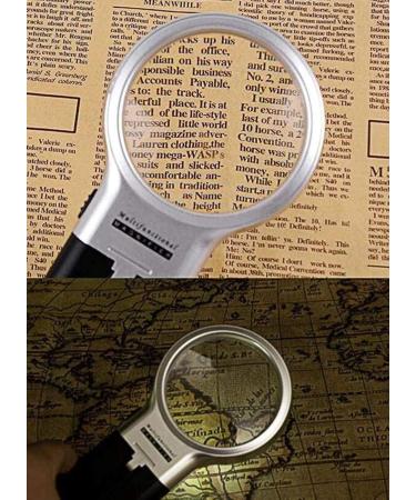 Lightweight Magnifying Glass 3 Times 63Mm Ultra-High-Resolution Handheld Magnifying Glass for Reading Maps-Watch Repair Magnifying Glass Lofty Ambition - Buy Online on GoSupps.com