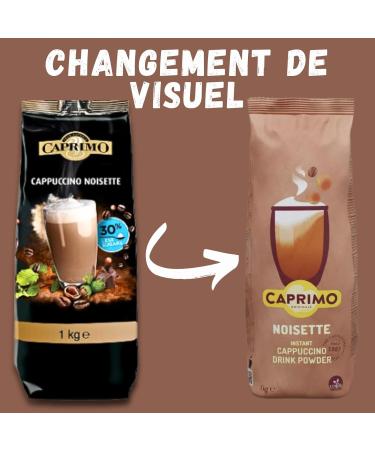 CAPRIMO | Gourmet Trio | Vanilla Hazelnut Caramel flavored cappuccinos | 3x1kg sachet of 1 kg of Instant Drink in soluble powder to vary the pleasures at breakfast and snack time - Buy Online on GoSupps.com
