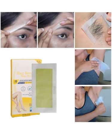 20 Wax Strips for Safe & Easy Hair Removal - Deep Cleaning for Face Arms Legs & Bikini - Mild Formula for Women - Buy Online on GoSupps.com
