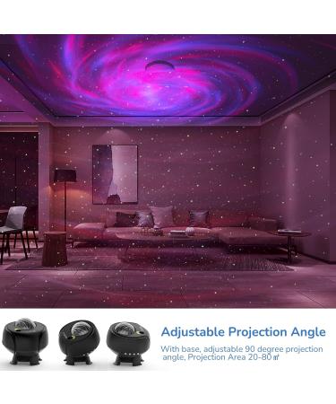 Cadrim Galaxy Projector with Bluetooth Speaker - Multicolor Starry Night Light with Remote Control and Timer - 90 Adjustable Projection Lamp for Bedroom, Party - Universe Nebula Stars - Black - Buy Online on GoSupps.com