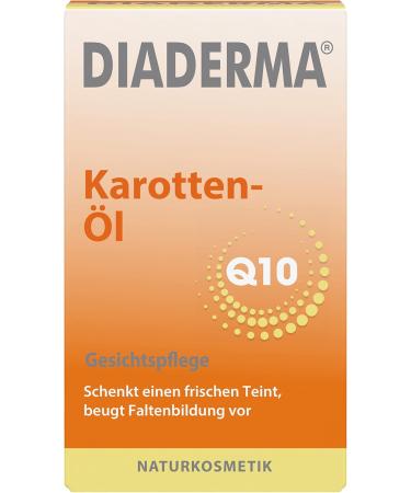 DIADERMA Carrot Oil 30 ml - new formula with Q10: Gives a fresh complexion prevents wrinkles with vitamin E + A natural cosmetics - Buy Online on GoSupps.com