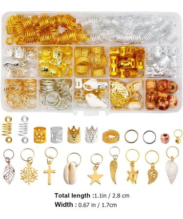 Beaupretty Hair Cuffs Hair Braids Beads 238 Pieces Dreadlocks Jewelry Dreadlocks Rings Hair Braids Bead Hair Extension Ring Braids Hair Accessories African Ornaments Beads for Hair Braids - Buy Online on GoSupps.com