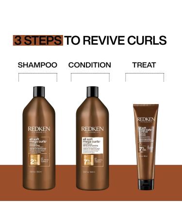 Redken All Soft Mega Curls Shampoo & Conditioner Set | Moisturizing for Curly & Coily Hair | With Aloe Vera | 33.8 Fl. Oz (Pack of 2) - Buy Online on GoSupps.com