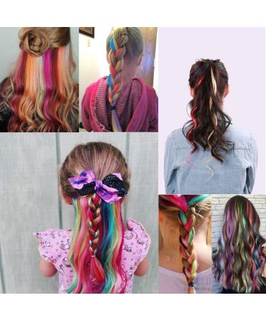 Gotyou Hair Part Party Highlights - 24 Colorful Clip-In Hair Extensions for DIY Decor & Versatile Wigs for Girls - Buy Online on GoSupps.com