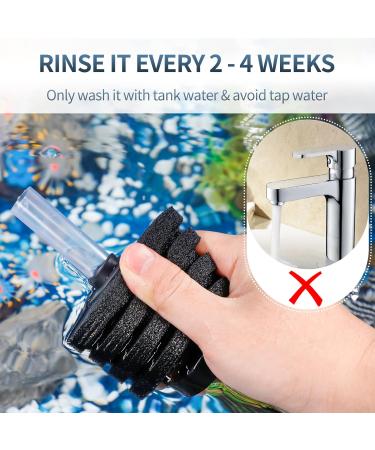 Pawfly Nano Corner Sponge Filter - Quiet Organic Foam Filter for Betta Fry Shrimp & Small Fish - Perfect for Aquariums Up to 40L - Air Pump Not Included - Buy Online on GoSupps.com