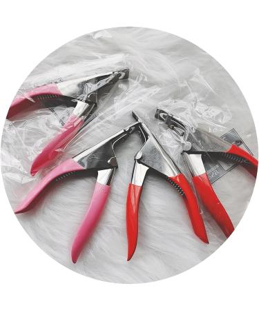 OUSIKA Nail Clippers 13.5 * 10cm U-Shaped False Tips Scissors Trimmer Red/Pink Round/Square Shapemake Manicure Tools Nail Clipper Cutter Nails - Buy Online on GoSupps.com