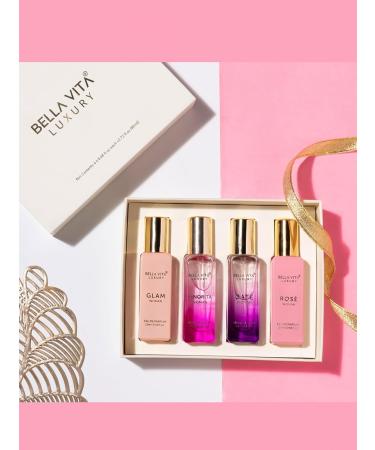 Bella.Vita Luxury Woman Eau De Parfum Gift Set 4x0.68 fl. oz Floral Fruity Long Lasting - Buy Online on GoSupps.com