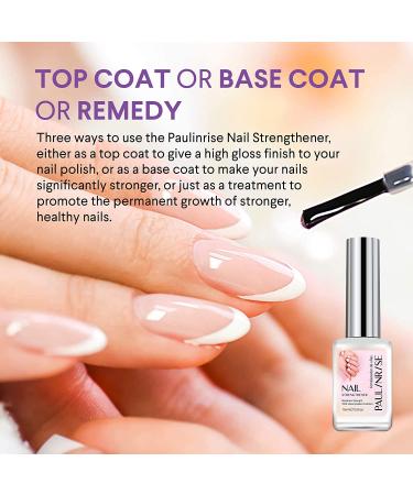 Paulinrise Nail Strengthener: Treat Weak & Damaged Nails, Promotes Growth - Top/Base Coat - Buy Online on GoSupps.com