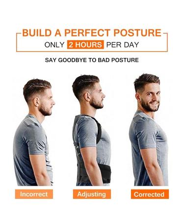 Back Brace Posture Corrector with Magnetic Therapy for Men & Women | Adjustable Waist Support Belt for Upper & Lower Back Pain Relief - XX-Large Black - Buy Online on GoSupps.com