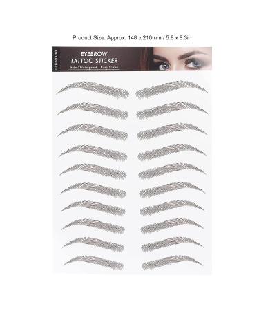 Lifelike Waterproof Eyebrow Stickers - One-Time Use Professional Brown 08 for Women | International Shipping - Buy Online on GoSupps.com