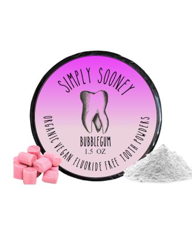 Remineralizing Vegan Mineral Tooth Powder I Bubblegum Formula for Kids I Natural Whitening I Stronger Teeth 1.5oz (1.5 oz jar)