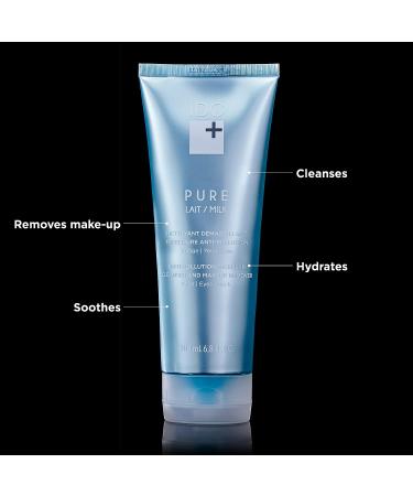 IDC Dermo + Glenmark Pure Gel 5-in-1 Cleansing Gel and Makeup Remover with Vitamin B5 and Lindseed Extract | 4 fl. oz / 120 mL | For Face, Eyes, and Neck | All Skin Types | Pure Milk Formula | 6.8 oz - Buy Online on GoSupps.com