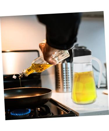 Zerodeko Large Capacity Oil Pot Oil Holder 1pc Oil Can Plastic Vinegar Glass Creative Oil Bottle Vinegar Bottle - Buy Online on GoSupps.com