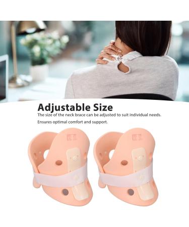 2Pcs Adjustable Size Fixed Neck Brace Cervical Spine Protector Multifunctional Rigid Cervical Neck Collar for Reducing Cervical Vertebrae Pressure and Relieve Neck Discomfort - Buy Online on GoSupps.com