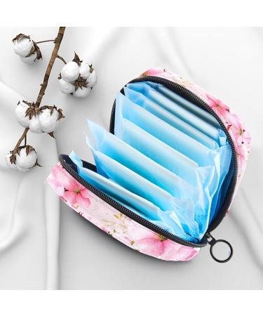 Muooum Menstrual Artery Bag - Pink Cherry Blossom Zipper Pouch for Tampons & Women s Essentials - Buy Online on GoSupps.com