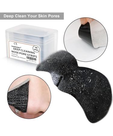 Blackhead Remover Pore Strips 100 Pcs Black Head Remover for Face Charcoal Nose Strips for Blackheads Instant Pore Cleaner for Nose Area Face Oil Blackheads Whiteheads for Women 100 Pcs Nose Strips - Buy Online on GoSupps.com