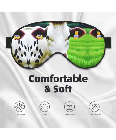 Cow Patterns Print Double-Sided Eye Mask Soft and Light Blocking for Enhancing Sleep Quality - Buy Online on GoSupps.com
