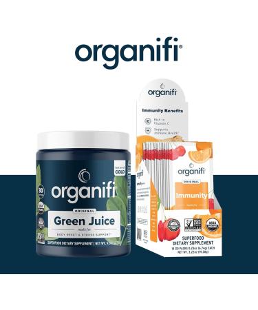Organifi Green Juice Superfood Powder & Critical Immune Bundle - 30 Servings - Vitamin C Detox Cleanse & Immunity Support - Gluten Free Vegan - Buy Online on GoSupps.com