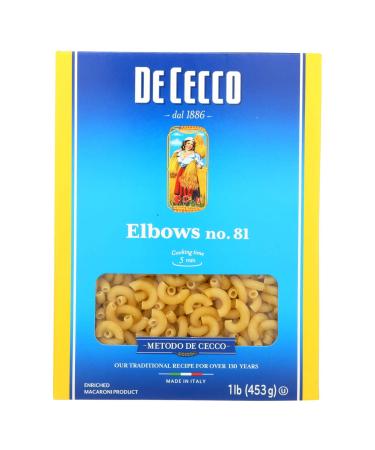 De Cecco Elbows No. 81 1 lb (453 g)