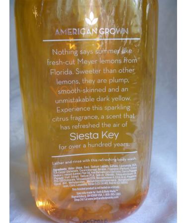 Buy Bath & Body Works Siesta Key Lemon Body Wash - 24 Fl. Oz. | American Grown International Shipping Available - Buy Online on GoSupps.com
