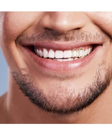Buy SOIMISS Gold Teeth Grills - 2pcs Plated Hip Hop Accessories for Parties - Buy Online on GoSupps.com