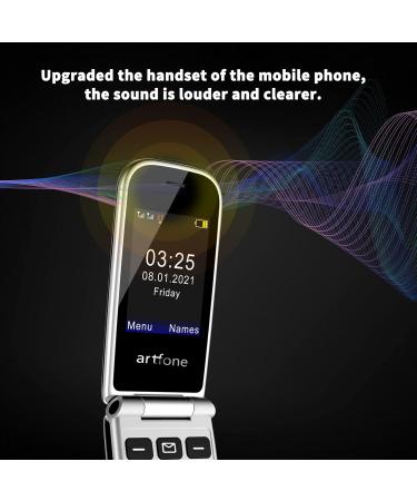 Artfone F30 4G Senior Flip Phone for Elderly - Dual SIM, Easy to Use, SOS Button, Charging Dock - Grey - Buy Online on GoSupps.com