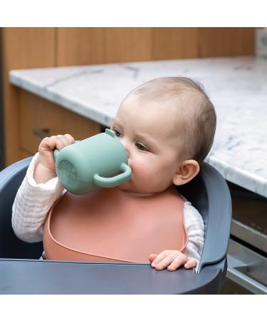 Beaba Silicone Training Cup - Leakproof Toddler Sippy Cup 5.5 oz (Sage) - Buy Online on GoSupps.com