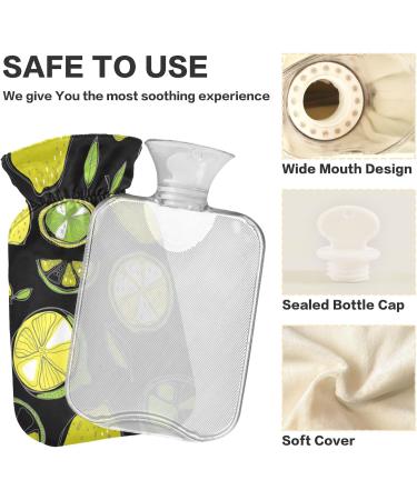 Black Lemon Heat Bottle 1L - Small Pain Relief Bag for Headaches Neck & Shoulders - BAP-Free - Buy Online on GoSupps.com
