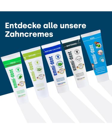 Emmi-Dent Ultrasound Whitening Toothpaste - Gentle Formula for Sensitive Teeth & Gums | Vegan Gluten-Free Paraben-Free | 3x75ml (3 Pack) - Buy Online on GoSupps.com