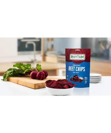 Rhythm Superfoods Organic Salted Beet Chips | 1.4 Oz (Pack of 4) | Vegan/Gluten-Free Snacks - Buy Online on GoSupps.com