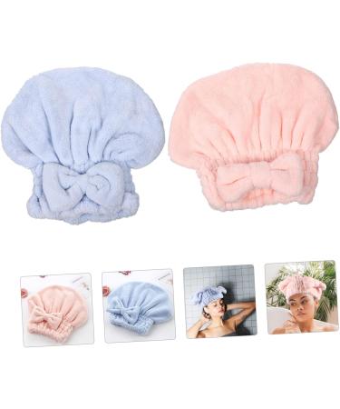 FRCOLOR 6 Pcs Coral Fleece Dry Hair Hat Night Sleep Cap Bowknot Bath Absorbent Hat Water Absorption Hair Hat Wrapped Bath Cap Hair Turbans for Women Washing Girl Hat Pumpkin Miss Hair Ring - Buy Online on GoSupps.com