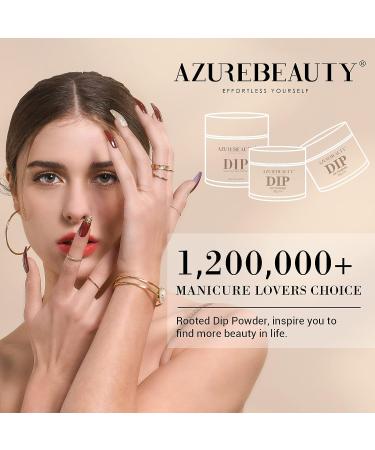 AZUREBEAUTY Dip Powder Nail Set - 6 Colors Classic Nude Collection with Glitter Pure White. Perfect Starter Kit for French Nail Art Manicure at Home or Salon. Ideal Gift for Women. ED-Glamour Desire - Buy Online on GoSupps.com