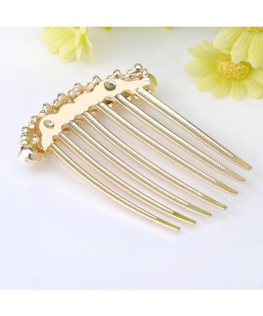 Ivory Pearl Crystal Wedding Bridal Hair Comb - Elegant Rhinestone Hairpin Accessory - Buy Online on GoSupps.com