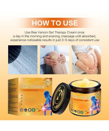 Bee Venom Bone Care Cream Throughout Release Joint Activities Muscle and Massage Relief Gel.(1) - Buy Online on GoSupps.com