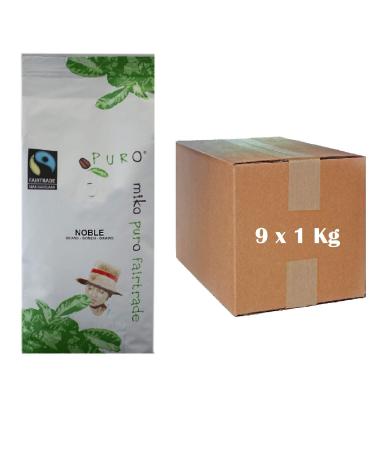 Cultino Miko Puro Noble Fairtrade coffee crema whole bean 9 x 1 kg