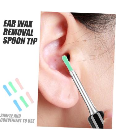 Yardenfun 15pcs Visual Ear Wax Removal Sleeves Reusable Ear Cleaner Covers Blue Green Pink for Soft for - Buy Online on GoSupps.com