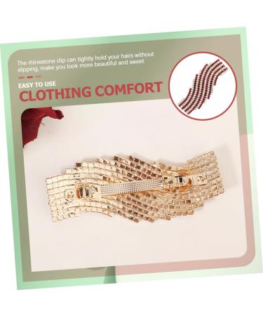 TOVINANNA Rhinestone Hairpin Metal Hair Clips for Women Rhinestone Hair Clips Red Accessories for Women Fairy Jewelry for Women Temperament Hair Clip Bling Hair Clips Wedding Hair Clip - Buy Online on GoSupps.com